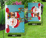 Yorkshire Santa Claus Christmas Flag House Christmas Decor For Outside Xmas Gift For Dog Lover