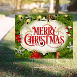 Merry Christmas Yard Sign Christmas Sign Decor Welcoming Xmas Holiday Sign Idea Gift