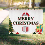 Merry Christmas Yard Sign Outdoor Christmas Xmas Sign Porch Decoration