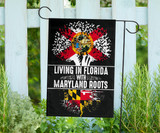 Living In Florida With Maryland Roots State Tree Flag Patriotic Gift For Parents Grandpa