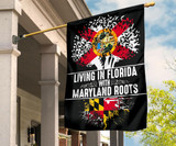 Living In Florida With Maryland Roots State Tree Flag Patriotic Gift For Parents Grandpa