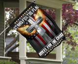 Stand For The Flag Kneel For The Cross Flag Angel Cross W American Flag Decor Christian Gifts