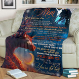 Unicorn To My Mom Blanket 3D Graphic Blanket Gift For Mother From Daughter