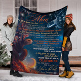 Turtle To My Mom Blanket Beautiful Graphic Design Comfortable Gifts For Mother