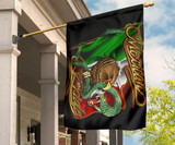 Mexican Pride Flag National Mexico Coat Arms With Eagle & Snake Flag For Yard Mexican Gifts