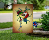 Mexican Heart Art Flag Rose & Skull Artistic Designs Mexican Flag Vintage Decor Halloween Gifts