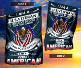 I'm A US Veteran I Believe In God Flag American Bald Eagle Flag Designs Patriots Ornaments