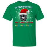 Bulldog On The Naughty List And I Regret Nothing T-Shirt Funny Christmas Vacation Shirt