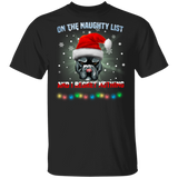Bulldog On The Naughty List And I Regret Nothing T-Shirt Funny Christmas Vacation Shirt