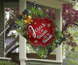 Jesus Is The Reason For The Season Flag Winter Nativity Snow Garden Front House Decorations