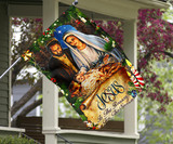 Jesus Is The Reason For The Season Flag Holiday Christmas Decor For Porch Christian Gifts