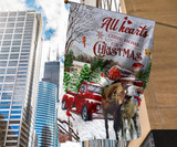 All Hearts Come Home For Christmas Flag Best Friend Christmas Gift Ideas Flag Decor