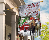 All Hearts Come Home For Christmas Flag Best Friend Christmas Gift Ideas Flag Decor