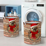Sloth Christmas Wood Vintage Large Laundry Basket Seasonal Gifts Family Presents Home Cleaning