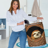 Cute Baby Sloth Laundry Basket Christmas Present Family Gift For Mom Idea