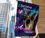 German Shepherd Believe There Are Angels Among Us Flag Living Room Wall Decor New Home Gift