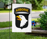 Army 101st Airborne Flag Eagle Emblems 327 HHC Flag Decor Veterans Day Gift Idea