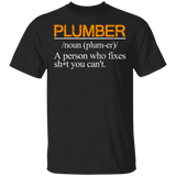 Funny Noun Plumber Definition T-Shirt Funny Plumber Meaning Shirt Birthday Gift For Brother