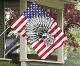 French Bulldog Native American Flag For Indigenous Mexican Americans Outdoor Decor Friend Gifts