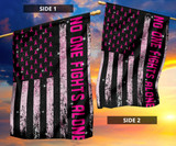 No One Fights Alone Flag Support Breast Cancer Awareness Flag Inspiring Gifts For Siblings