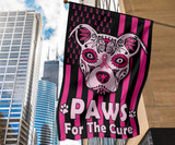 Paws For The Cure Breast Cancer Awareness Flag October 13 Garden Flag Gifts For Sisters Paws For The Cure Breast Cancer Awareness Flag October 13 Garden Flag Gifts For Sisters