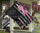Pink Ribbon American Flag Breast Cancer Awareness Flag Welcome Home Motivational Gifts Decor