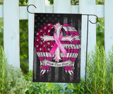 Faith Over Fear Pink Ribbon With Angel Wings American Flag Breast Cancer Flag Family Wall Art