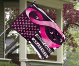 Breast Cancer Awareness Flag Pink Ribbon With Butterflies Front Yard Decor For Parents