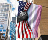 Bigender Inside American Flag Pride Lgbt Flag Outdoor Decor