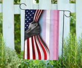 Bigender Inside American Flag Pride Lgbt Flag Outdoor Decor