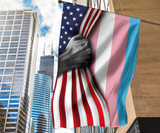 American Blue Pink White Flag Trans Pride Flags Best House Outdoor Decor