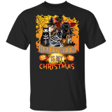 Cats Halloween Is My Christmas Printed T-Shirt Halloween Tee Unique Gifts For Cat Lovers
