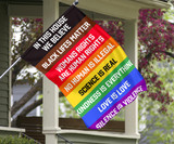 In This House We Believe Flag Black Lives Matter Flag Social Justice Outdoor Decor