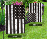 Black And White American Flag Honor Military Army Law Enforcement Pride Flag Patio Furniture