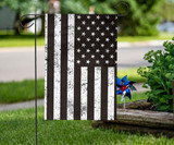 Black And White American Flag Honor Military Army Law Enforcement Pride Flag Patio Furniture