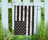 Black And White American Flag Honor Military Army Law Enforcement Pride Flag Patio Furniture