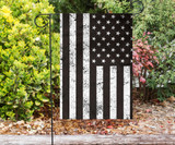 Black And White American Flag Honor Military Army Law Enforcement Pride Flag Patio Furniture