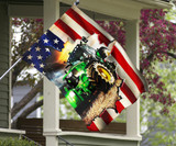 Tractor American Flags Gift For Tractor Driver Home Flag Outdoor Banner