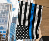 Law Enforcement Flag American Flag With Thin Blue Line Honor Law Enforcement Officers For Decor