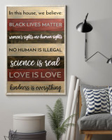 In This House We Believe Poster BLM Poster Quotes Fight For Women's Rights Feminist Gifts