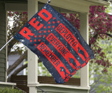 Red Friday Remember Everyone Deployed Vertical Flag Soldier Memorial Flag For Wall Home Decor