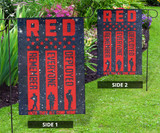 Red Friday Remember Everyone Deployed Vertical Flag Soldier Memorial Flag For Wall Home Decor