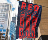 Red Friday Remember Everyone Deployed Vertical Flag Soldier Memorial Flag For Wall Home Decor