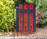 Red Friday Remember Everyone Deployed Vertical Flag Soldier Memorial Flag For Wall Home Decor