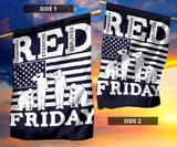 Red Friday Remember Everyone Deployed Flag Military Soldier Memorial For Indoor Outside Flag