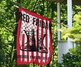 Boots Red Friday Remember Everyone Deployed Flag US Soldier Memorial For Wall Outdoor Flag