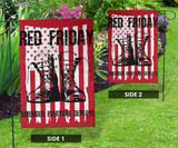 Boots Red Friday Remember Everyone Deployed Flag US Soldier Memorial For Wall Outdoor Flag