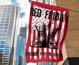 Boots Red Friday Remember Everyone Deployed Flag US Soldier Memorial For Wall Outdoor Flag