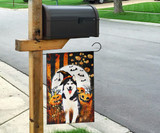 Husky Pumpkin Costume Halloween Holiday Flag For Bedroom Wall Decor Gift For Friend Dog Owner