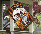 Boston Terrier Pumpkin Costume Halloween Flag For Wall Decor Boston Terrier Merchandise